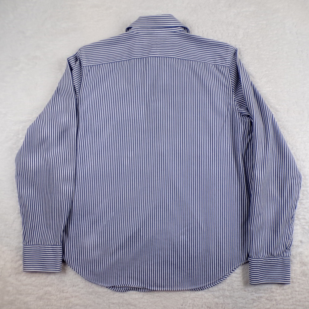 Lauren Ralph Lauren Men's Blue/White Striped Dress Shirt Size Medium - Picture 8 of 8
